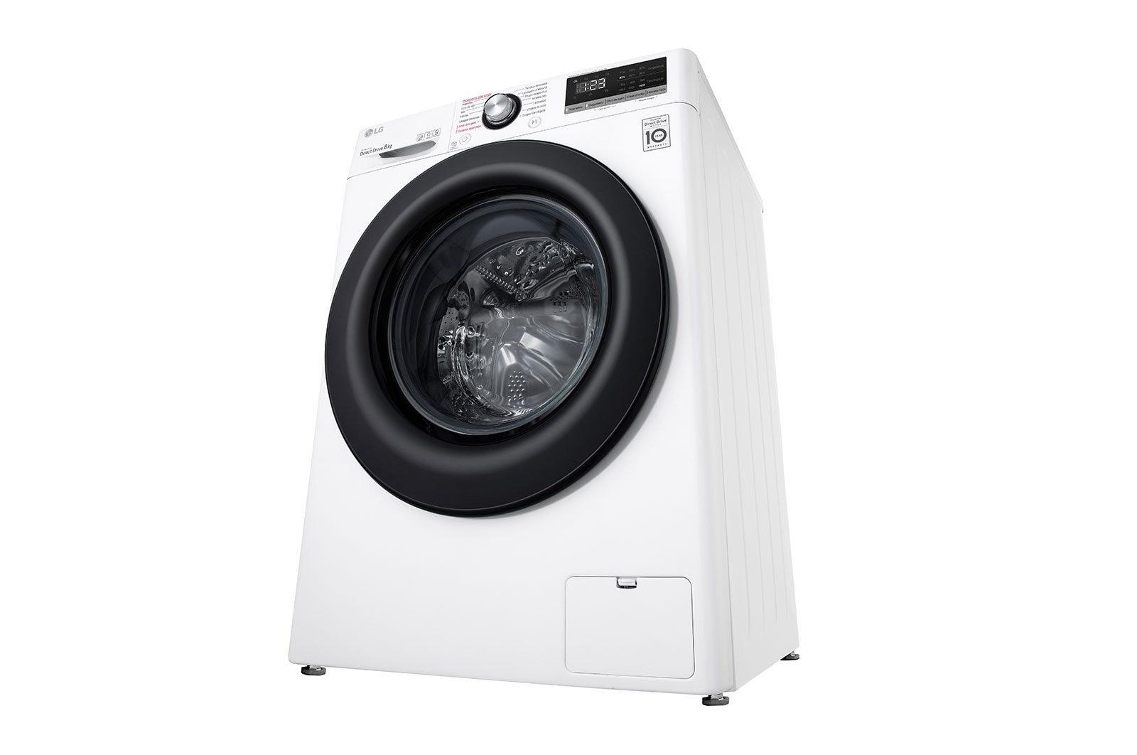 LG Máquina de lavar roupa LG F4WV3008S6W, 8 kg, eficiência energética C, 1400 r.p.m., AI DD™, Steam™, branco, F4WV3008S6W