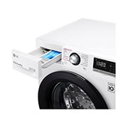 LG Máquina de lavar roupa LG F4WV3008S6W, 8 kg, eficiência energética C, 1400 r.p.m., AI DD™, Steam™, branco, F4WV3008S6W