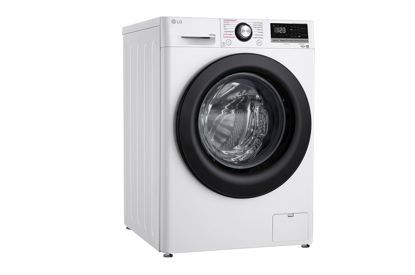 LG Máquina de lavar roupa LG F4WV3010S6W, 10,5 kg, eficiência energética B, 1400 r.p.m., AI DD™, Steam™, branco, F4WV3010S6W