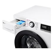 LG Máquina de lavar roupa LG F4WV3010S6W, 10,5 kg, eficiência energética B, 1400 r.p.m., AI DD™, Steam™, branco, F4WV3010S6W