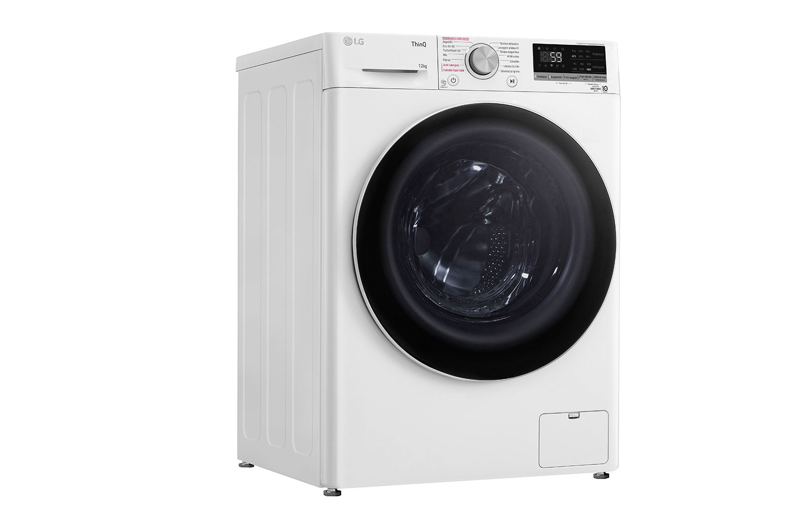 LG Máquina de lavar roupa LG F4WV5012S0W, 12 kg, eficiência energética B, 1400 r.p.m., AI DD™, Steam™, TurboWash™, branco, F4WV5012S0W