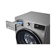 LG Máquina de lavar roupa LG F4WV7010S2S, 10,5 kg, eficiência energética A, 1400 r.p.m., AI DD™, Steam™, TurboWash360™, inox, F4WV7010S2S