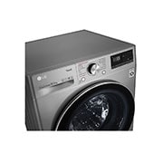 LG Máquina de lavar roupa LG F4WV7010S2S, 10,5 kg, eficiência energética A, 1400 r.p.m., AI DD™, Steam™, TurboWash360™, inox, F4WV7010S2S