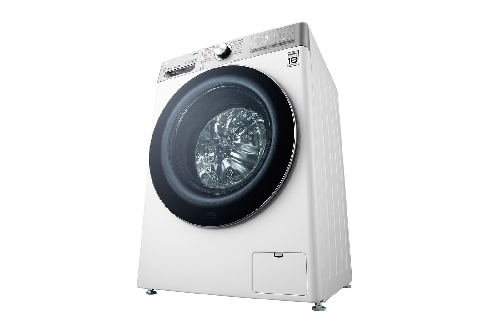 LG Máquina de lavar roupa LG F4WV9010P2W, 10,5 kg, eficiência energética A, 1400 r.p.m., AI DD™, Steam+™, TurboWash360™, branco, F4WV9010P2W