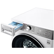 LG Máquina de lavar roupa LG F6WV9510P2W, 10,5 kg, eficiência energética A, 1600 r.p.m., AI DD™, Steam+™, TurboWash360™, ezDispense™, branco, F6WV9510P2W