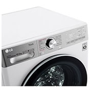 LG Máquina de lavar roupa LG F6WV9510P2W, 10,5 kg, eficiência energética A, 1600 r.p.m., AI DD™, Steam+™, TurboWash360™, ezDispense™, branco, F6WV9510P2W