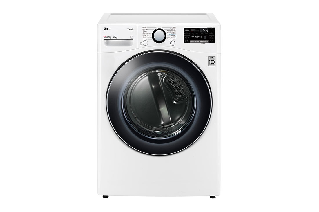 LG Máquina de secar roupa | 16 kg | Dual Inverter Heat Pump™ | Etiqueta energética A+++ | EcoHybrid™ | Limpeza automática condensador, RH16U8AVCW