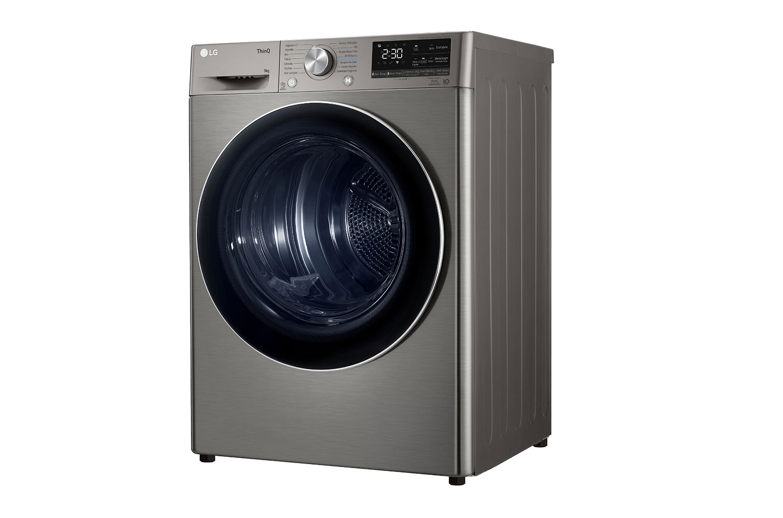 LG Máquina de secar roupa | 9 kg | Dual Inverter Heat Pump™ | Etiqueta energética A+++ | EcoHybrid™ | Limpeza automática condensador, RH90V9PV2N