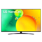 LG NanoCell TV 4K, série NANO76, Processador α5 Gen5 AI, webOS 22, 55NANO766QA