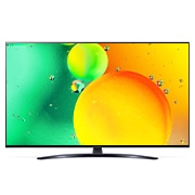 LG NanoCell TV 4K, série NANO76, Processador α5 Gen5 AI, webOS 22, 55NANO766QA