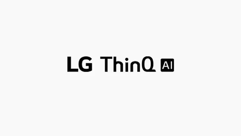 Este cartão descrimina os comandos por voz: logo LG ThinQ AI.