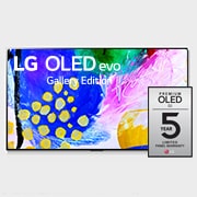 LG OLED evo TV 4K, série G2, Gallery Edition, Processador α9 Gen5 AI, webOS 22, OLED55G26LA