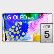 LG OLED evo TV 4K, série G2, Gallery Edition, Processador α9 Gen5 AI, webOS 22, OLED77G26LA