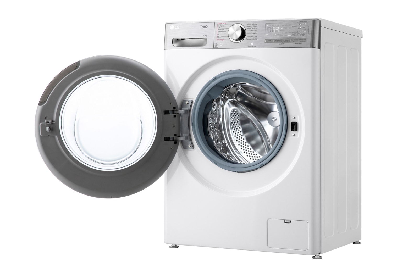 LG Máquina de lavar roupa LG F4WR9513A2W, 13 kg, eficiência energética A-20%, 1400 r.p.m., AI DD™, Steam+™, TurboWash360™, ezDispense™, branco, F4WR9513A2W