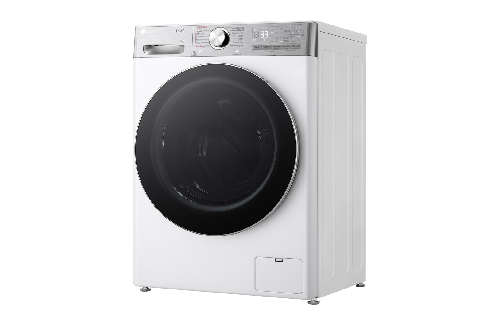 LG Máquina de lavar roupa LG F4WR9513A2W, 13 kg, eficiência energética A-20%, 1400 r.p.m., AI DD™, Steam+™, TurboWash360™, ezDispense™, branco, F4WR9513A2W