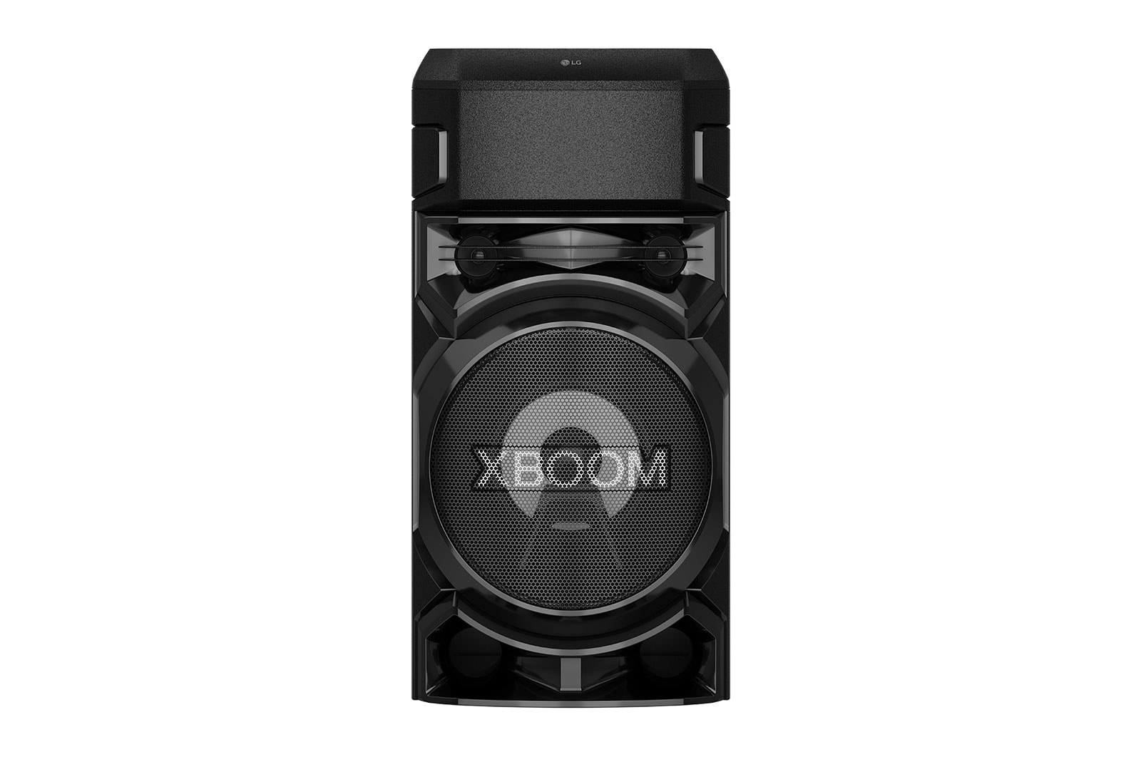 LG XBOOM RN5 ، مكبر صوت 2 بوصة × 2 ، مكبر صوت 8 بوصات ، تعزيز جهير فائق ، انفجار جهير ، ستروب بارتي ، تطبيق DJ ولوحة DJ ، تحكم صوتي ونجم كاريوكي ، إدخال جيتار , RN5