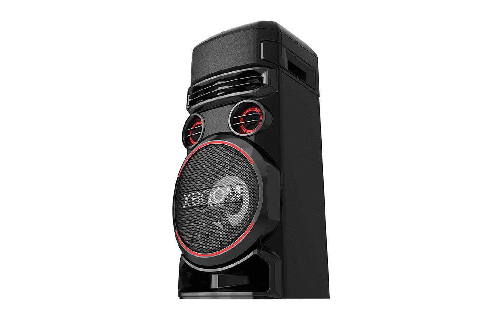LG XBOOM RN7 ، مكبر صوت 2 بوصة × 2 ، متوسط 3 بوصات × 2 ، مكبر صوت 8 بوصة ، تعزيز جهير فائق ، انفجار جهير مزدوج ، ستروب للحفلات ، تطبيق دي جي ولوحة دي جي ، كاريوكي ستار والتحكم الصوتي ، مدخل جيتار , RN7