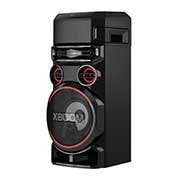 LG XBOOM RN7 ، مكبر صوت 2 بوصة × 2 ، متوسط 3 بوصات × 2 ، مكبر صوت 8 بوصة ، تعزيز جهير فائق ، انفجار جهير مزدوج ، ستروب للحفلات ، تطبيق دي جي ولوحة دي جي ، كاريوكي ستار والتحكم الصوتي ، مدخل جيتار , RN7