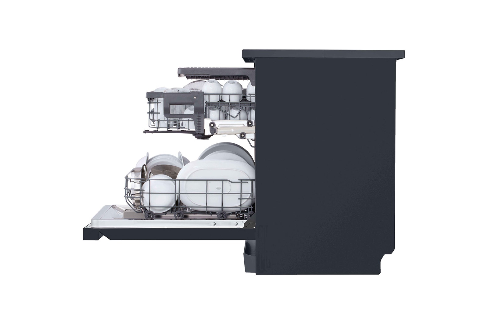 left side half door open with vessels