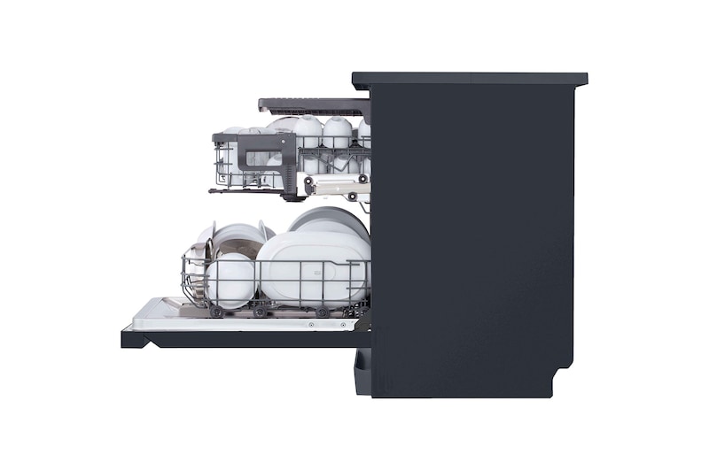 left side half door open with vessels