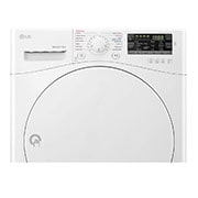 LG مجفف من النوع المكثف سعة 7 كجم، تجفيف باستخدام مستشعر، لون أبيض، تشخصيات ذكية للمشاكل, RC7066A1F