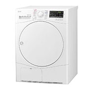 LG مجفف من النوع المكثف سعة 7 كجم، تجفيف باستخدام مستشعر، لون أبيض، تشخصيات ذكية للمشاكل, RC7066A1F