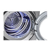 LG مجفف من النوع المكثف سعة 7 كجم، تجفيف باستخدام مستشعر، لون فضي حجري، تشخصيات ذكية للمشاكل, RC7066G2F