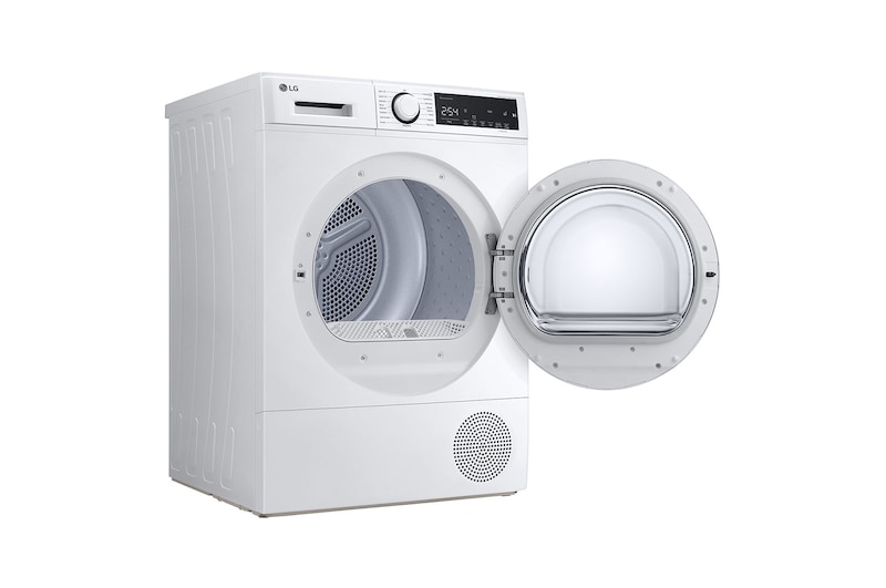 LG مجفف 8 كيلو، مضخة الحرارية لعناية دائمة وتوفير بالطاقة، تصنيف A++، لون ابيض مع مستشعر تجفيف من ال جي السعودية, RH80T2AP6RM