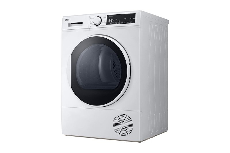 LG مجفف 8 كيلو، مضخة الحرارية لعناية دائمة وتوفير بالطاقة، تصنيف A++، لون ابيض مع مستشعر تجفيف من ال جي السعودية, RH80T2AP6RM