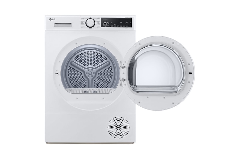LG مجفف 8 كيلو، مضخة الحرارية لعناية دائمة وتوفير بالطاقة، تصنيف A++، لون ابيض مع مستشعر تجفيف من ال جي السعودية, RH80T2AP6RM