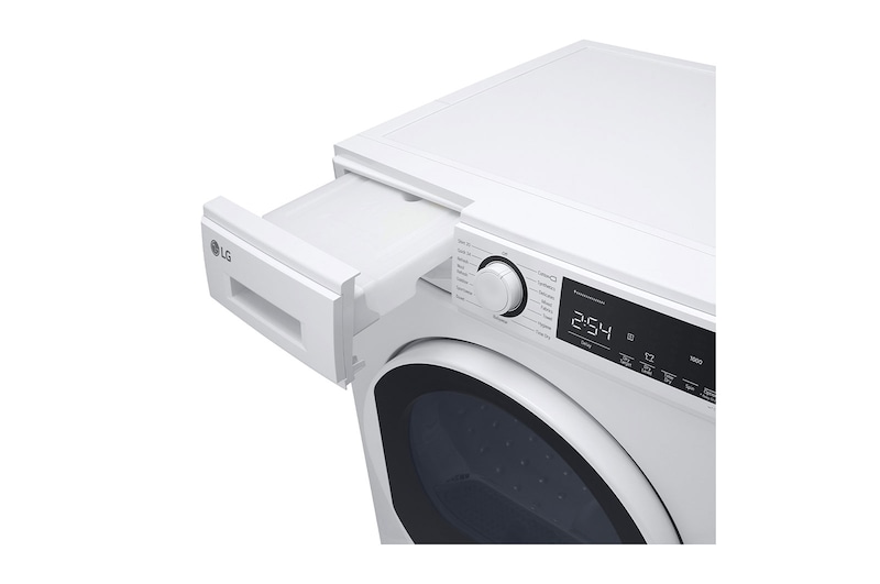 LG مجفف 8 كيلو، مضخة الحرارية لعناية دائمة وتوفير بالطاقة، تصنيف A++، لون ابيض مع مستشعر تجفيف من ال جي السعودية, RH80T2AP6RM