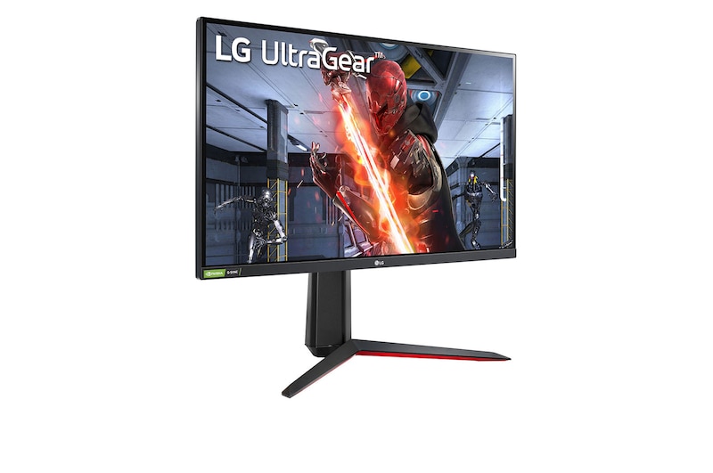 LG شاشة ألعاب UltraGear™ Full HD IPS بحجم 27 بوصة (GtG) ومتوافقة مع NVIDIA® G-SYNC®, 27gn650-b