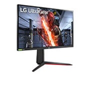 LG شاشة ألعاب UltraGear™ Full HD IPS بحجم 27 بوصة (GtG) ومتوافقة مع NVIDIA® G-SYNC®, 27gn650-b