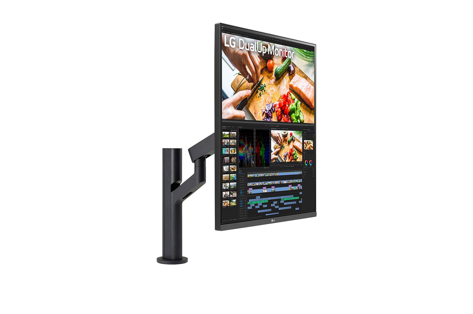 LG جهاز العرض DualUp بقياس 27.6 بقياس 16:18 بحامل مريح ومنفذ ™USB Type-C, 28MQ780-B