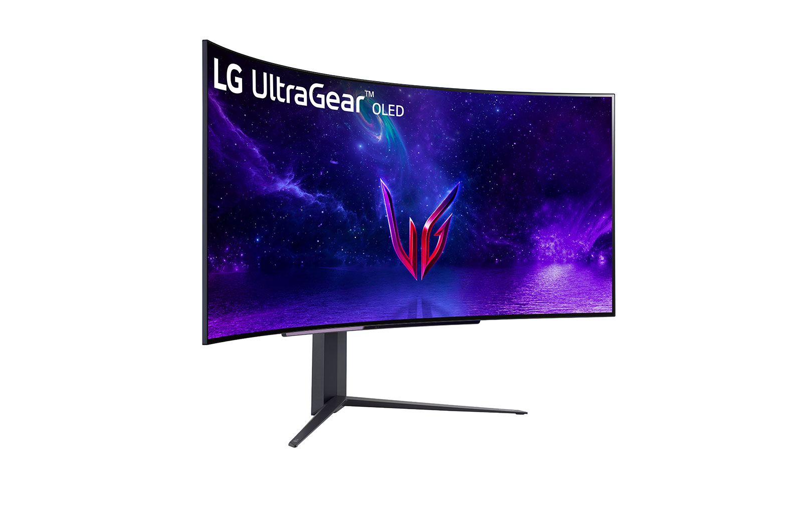 LG شاشة ألعاب منحنية UltraGear™ OLED مقاس 45 بوصة بدقة WQHD مع معدل تحديث يبلغ 240 هرتز ووقت استجابة يبلغ 0.03 مللي ثانية, 45GR95QE-B