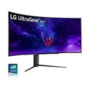 LG شاشة ألعاب منحنية UltraGear™ OLED مقاس 45 بوصة بدقة WQHD مع معدل تحديث يبلغ 240 هرتز ووقت استجابة يبلغ 0.03 مللي ثانية, 45GR95QE-B