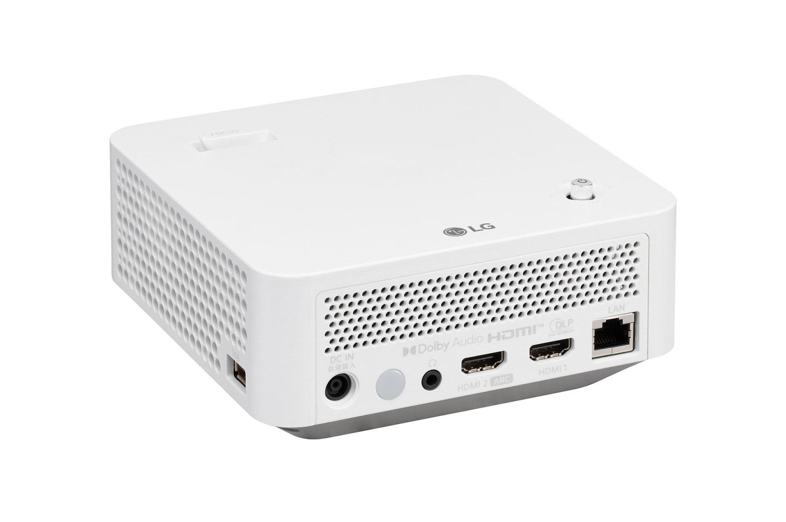 LG جهاز العرض الذكي المتنقل CineBeam PF510Q مع جهاز تحكّم عن بُعد بسيط من LG, PF510Q