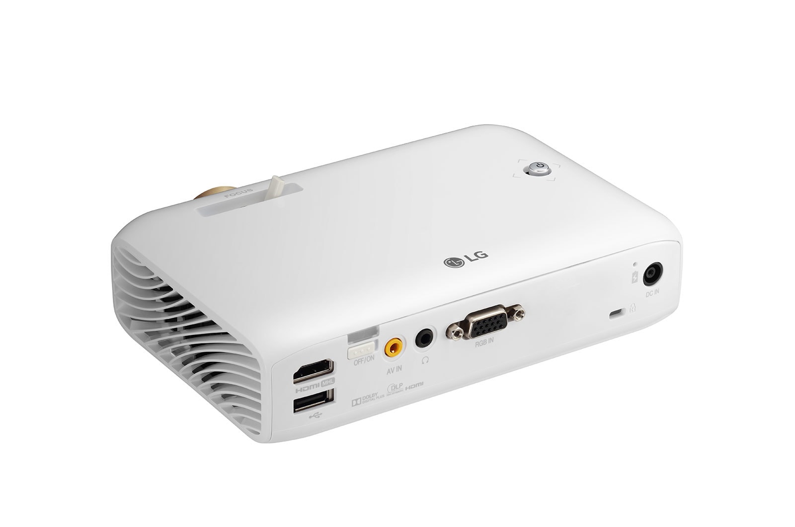 LG بروجيكتور LED ببطارية مدمجة HD RGB LED 550 لومينز 100000:1, PH510PG