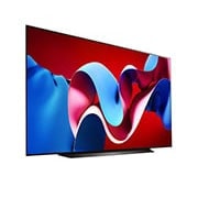 صورة جانبية مائلة لليمين لتلفزيون LG OLED evo TV،‏ OLED C4