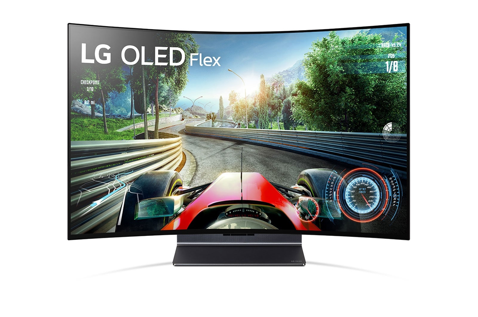 LG إل جي أوليد Flex ٤٢ بوصة 4K تلفاز ذكي، شاشة بتصميم قابل للثني، معالج a9 Gen5 للذكاء الإصطناعي., 42LX3Q6LA