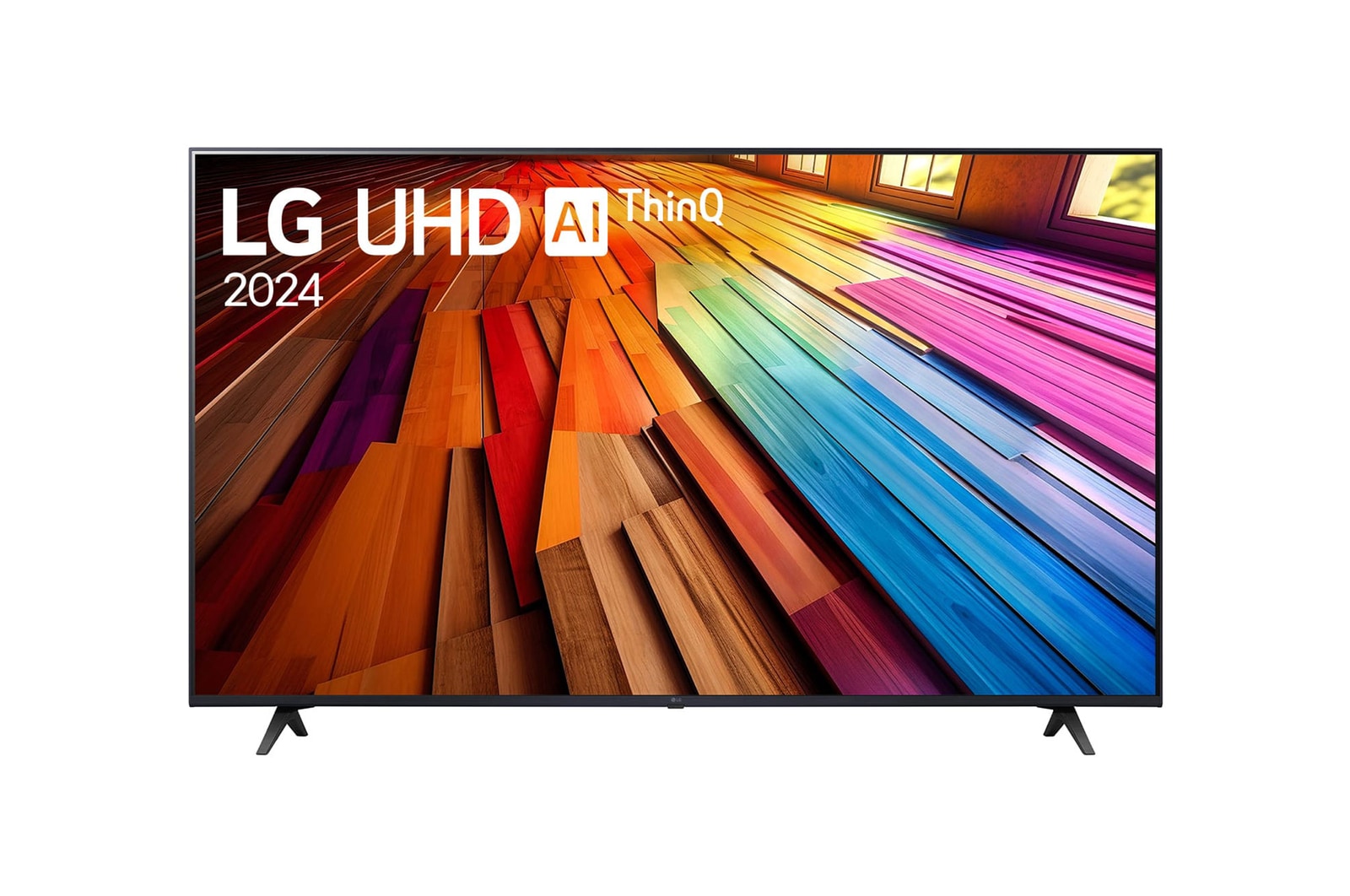 صورة أمامية لتلفزيون LG UHD TV، طراز UT80