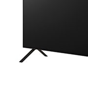 صورة مقربة لتلفزيون LG OLED TV،‏ OLED B4 من القاعدة، تُظهر حاملًا ثنائي القاعدة