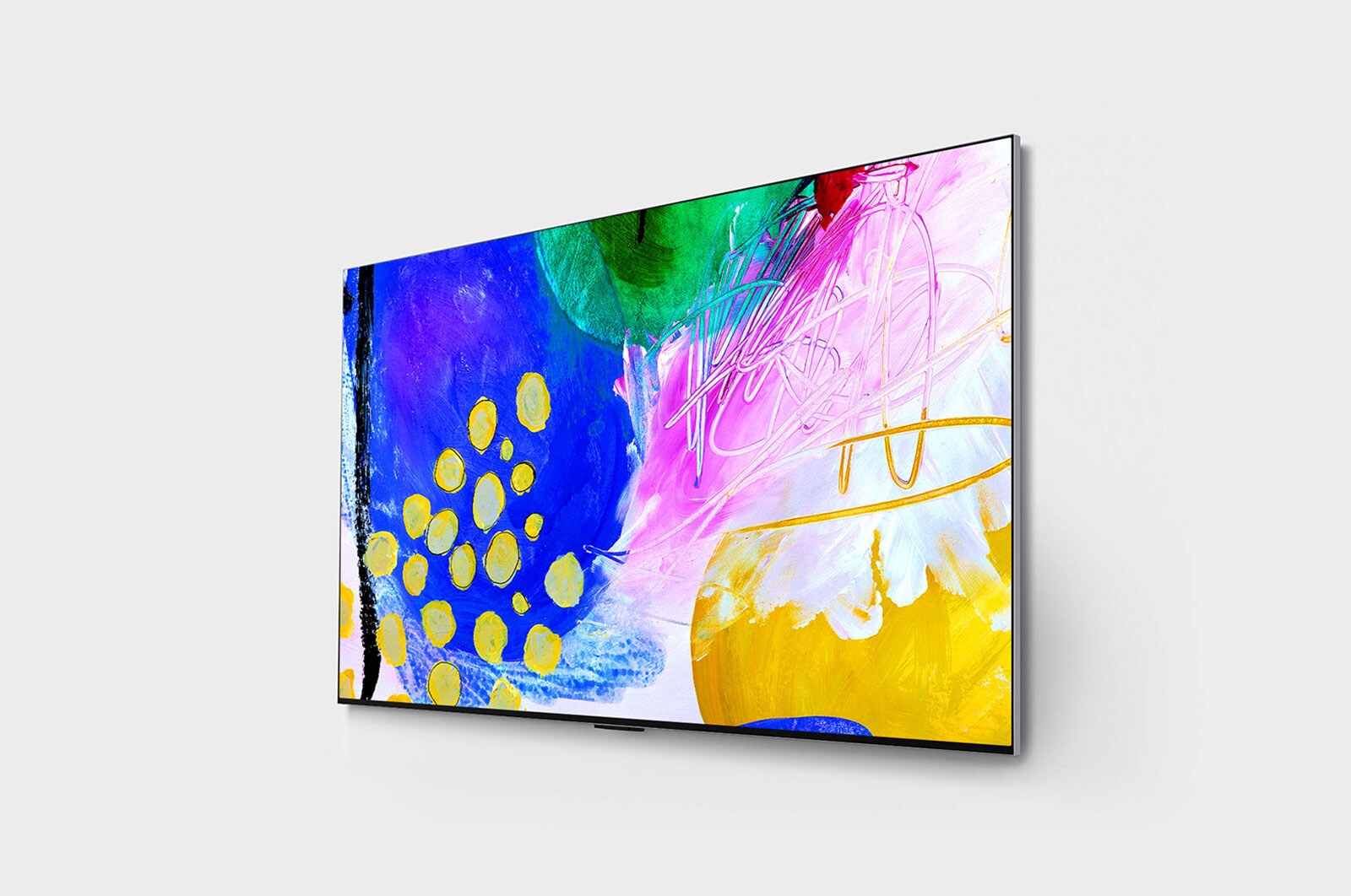 LG إل جي أوليد 4K تلفاز ذكي 65 بوصة السلسة G2 بتصميم غاليري, معالج ألفا 9 الجيل الخامس, جي-سينك, وفري سينك للألعاب ومعدل إستجابة 1 ملي ثانية., OLED65G26LA