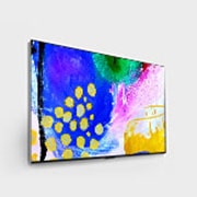 LG إل جي أوليد 4K تلفاز ذكي 65 بوصة السلسة G2 بتصميم غاليري, معالج ألفا 9 الجيل الخامس, جي-سينك, وفري سينك للألعاب ومعدل إستجابة 1 ملي ثانية., OLED65G26LA