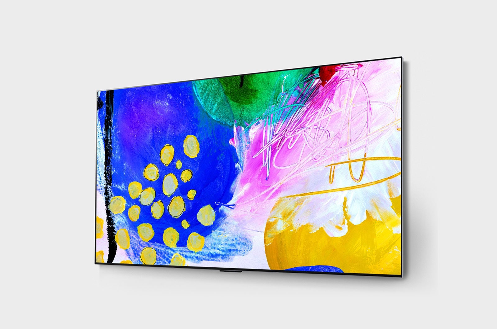 LG إل جي أوليد 4K تلفاز ذكي 77 بوصة السلسة G2 بتصميم غاليري, معالج ألفا 9 الجيل الخامس, جي-سينك, وفري سينك للألعاب ومعدل إستجابة 1 ملي ثانية., OLED77G26LA