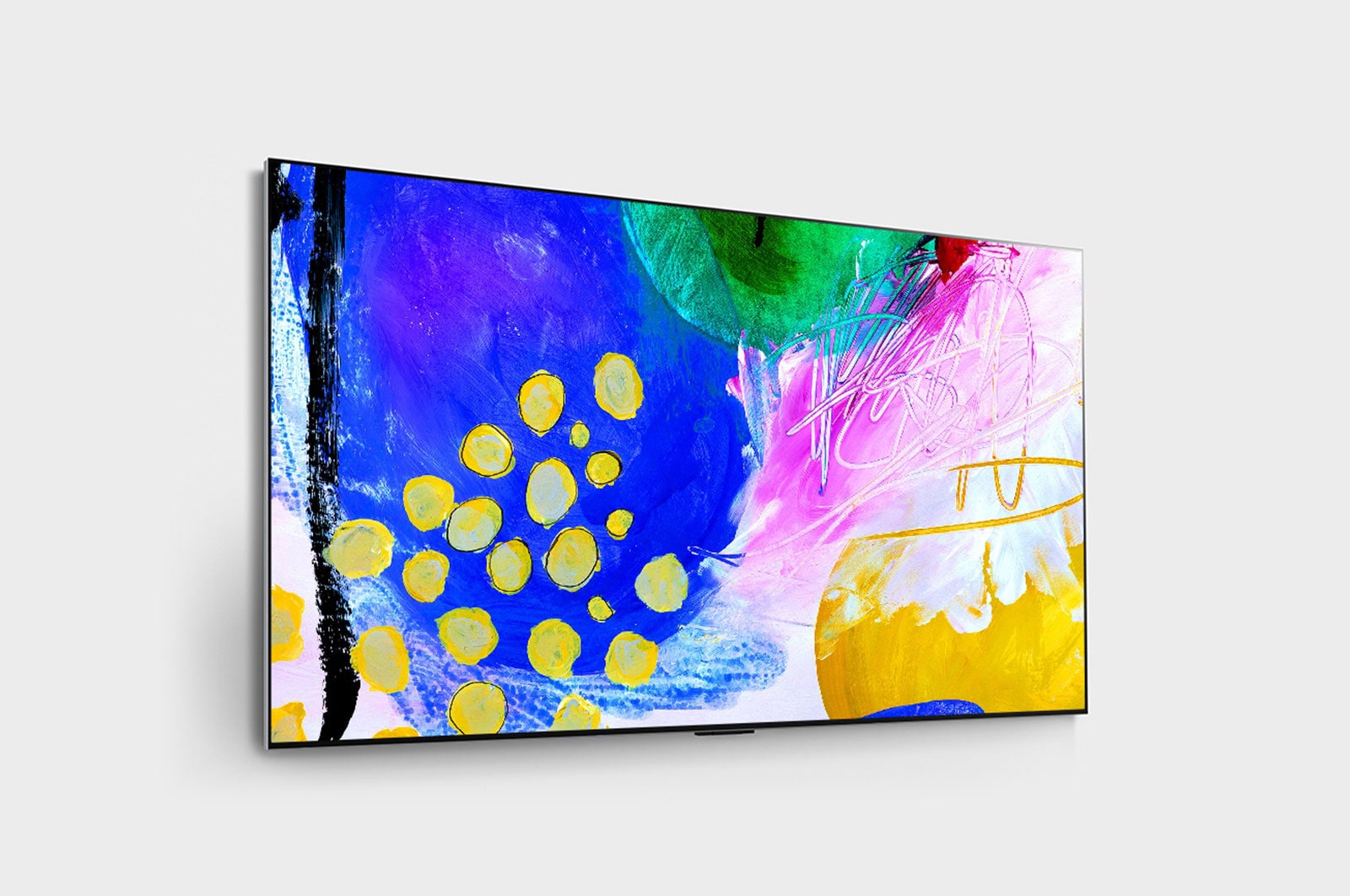 LG إل جي أوليد 4K تلفاز ذكي 77 بوصة السلسة G2 بتصميم غاليري, معالج ألفا 9 الجيل الخامس, جي-سينك, وفري سينك للألعاب ومعدل إستجابة 1 ملي ثانية., OLED77G26LA