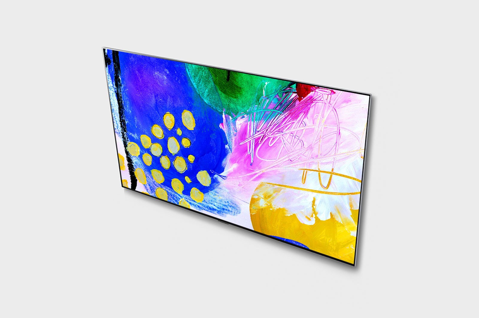 LG إل جي أوليد 4K تلفاز ذكي 77 بوصة السلسة G2 بتصميم غاليري, معالج ألفا 9 الجيل الخامس, جي-سينك, وفري سينك للألعاب ومعدل إستجابة 1 ملي ثانية., OLED77G26LA