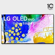 LG إل جي أوليد 4K تلفاز ذكي 77 بوصة السلسة G2 بتصميم غاليري, معالج ألفا 9 الجيل الخامس, جي-سينك, وفري سينك للألعاب ومعدل إستجابة 1 ملي ثانية., OLED77G26LA