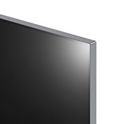 صورة مقربة لتلفزيون LG OLED evo TV،‏ OLED G4 تظهر الحافة العلوية فائقة النحافة