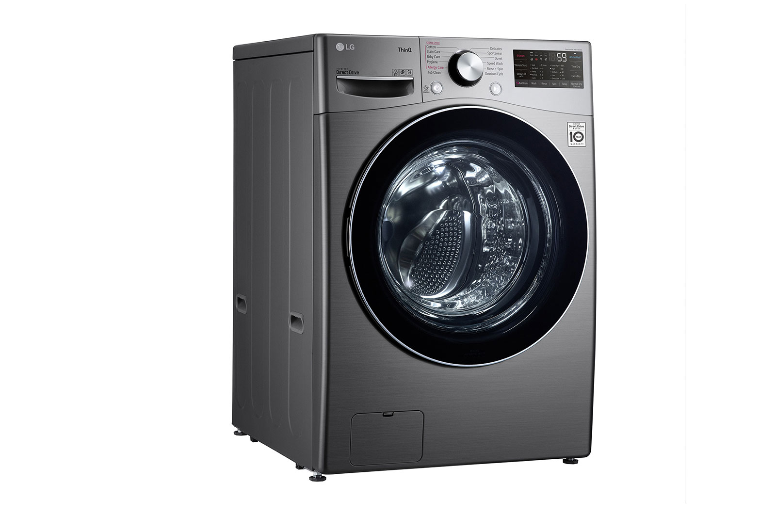 LG غسالة 14 كجم مع مجفف 8 كجم غسالة ذات تحميل أمامي ، VCM Color، AIDD ، غسالة ومجفف في واحد ، Turbo Wash، Steam ، اضافة قطع ، Inverter Direct Drive،<br>™Smart Diagnosis، ThinQ, WS1408XMT